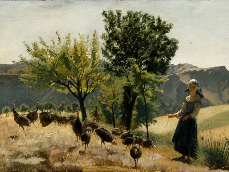 1830-Antonio Berti - Il guardiano dei tacchini